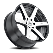 Luxxx Alloys 20 22x9.5 +30 6x139.7mm 78.1mm Gloss Black Machined Face