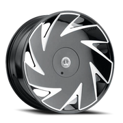 Luxxx Alloys 21 20x8.5 +35 5x108mm 73.1mm Gloss Black Milled