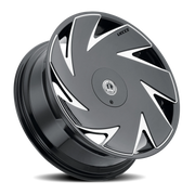 Luxxx Alloys 21 24x9.5 +30 6x135mm 87.1mm Gloss Black Milled