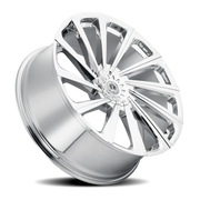 Luxxx Alloys 22 22x9.5 +30 6x135mm 87.1mm Chrome