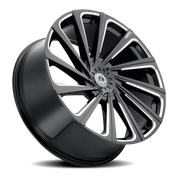 Luxxx Alloys 22 18x8 +30 5x114.3mm 73.1mm Gloss Black Milled