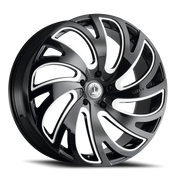 Luxxx Alloys 23 24x9.5 +30 6x135mm 87.1mm Gloss Black Milled