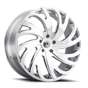 Luxxx Alloys 23 22x9.5 +18 5x115mm 73.1mm Chrome