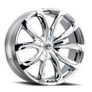 Luxxx Alloys 24 22x9.5 +18 5x115mm 73.1mm Chrome
