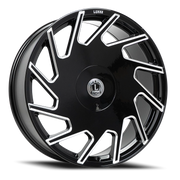 Luxxx Alloys 25 20x8.5 +33 5x108mm 73.1mm Gloss Black Milled