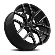 Eclipse Replica 288 24x10 +30 6x139.7mm 78.1mm Black Milled
