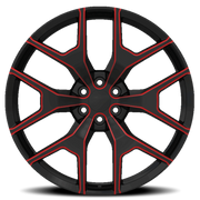 Eclipse Replica 288 24x10 +30 6x139.7mm 78.1mm Black Red Milled