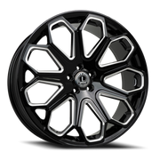 Luxxx Alloys 29 22x9 +20 5x120mm 73.1mm Gloss Black Milled