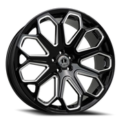 Luxxx Alloys 29 24x10 +30 6x139.7mm 93.1mm Gloss Black Milled