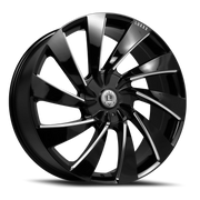 Luxxx Alloys 30 20x8.5 +30 5x110mm 73.1mm Gloss Black Milled