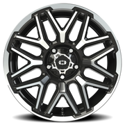 Vision 305 20x9 +12 5x150mm 110mm Gloss Black Machined Face-Machined Lip