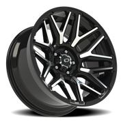 Vision 305 20x10 -25 5x127mm 78.1mm Gloss Black Machined Face