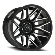 Vision 305 20x12 -51 5x127mm 78.1mm Gloss Black Machined Face