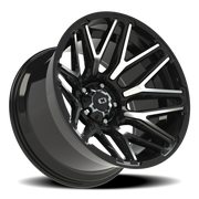 Vision 305 20x12 -51 5x139.7mm 108mm Gloss Black Machined Face