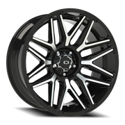 Vision 305 22x10 -19 5x139.7mm 108mm Gloss Black Machined Face