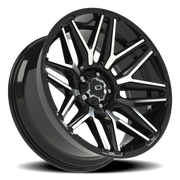 Vision 305 22x10 -19 5x139.7mm 108mm Gloss Black Machined Face