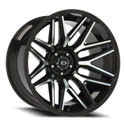 Vision 305 22x12 -51 5x127mm 78.1mm Gloss Black Machined Face