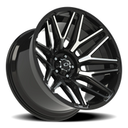 Vision 305 22x12 -51 5x127mm 78.1mm Gloss Black Machined Face