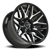 Vision 305 20x10 -25 6x139.7mm 106.2mm Gloss Black Machined Face