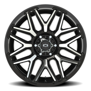 Vision 305 20x10 -25 6x139.7mm 106.2mm Gloss Black Machined Face