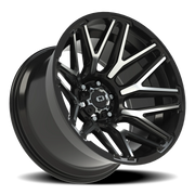 Vision 305 20x12 -51 6x139.7mm 106.2mm Gloss Black Machined Face