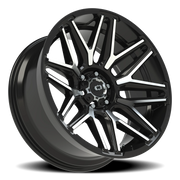 Vision 305 22x10 -19 6x139.7mm 106.2mm Gloss Black Machined Face