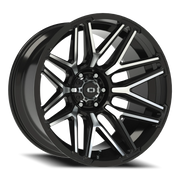Vision 305 22x12 -51 6x139.7mm 106.2mm Gloss Black Machined Face