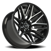 Vision 305 22x12 -51 6x139.7mm 106.2mm Gloss Black Machined Face