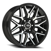 Vision 305 20x9 +12 6x135mm 87.1mm Gloss Black Machined Face