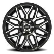 Vision 305 20x9 -12 6x139.7mm 106.2mm Gloss Black Machined Face