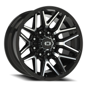 Vision 305 20x10 -25 8x165.1mm 125.2mm Gloss Black Machined Face