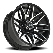 Vision 305 22x10 -19 8x165.1mm 125.2mm Gloss Black Machined Face