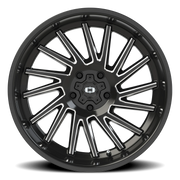 Vision 306 20x10 -25 5x127mm 78.1mm Gloss Black Milled Spokes