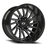 Vision 306 20x12 -51 5x139.7mm 108mm Gloss Black Milled Spokes