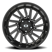 Vision 306 20x12 -51 5x139.7mm 108mm Gloss Black Milled Spokes