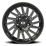 Vision 306 20x9 +12 5x150mm 110.2mm Gloss Black Milled Spokes
