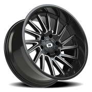 Vision 306 20x10 -25 6x135mm 87.1mm Gloss Black Milled Spokes