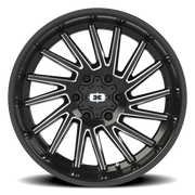 Vision 306 20x10 -25 6x135mm 87.1mm Gloss Black Milled Spokes