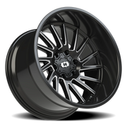 Vision 306 20x12 -51 6x135mm 87.1mm Gloss Black Milled Spokes