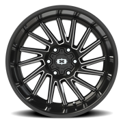 Vision 306 20x12 -51 6x139.7mm 106.2mm Gloss Black Milled Spokes
