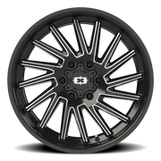 Vision 306 20x9 +12 6x139.7mm 106.2mm Gloss Black Milled Spokes