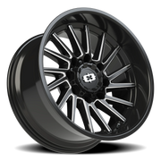 Vision 306 20x10 -25 8x170mm 125.2mm Gloss Black Milled Spokes