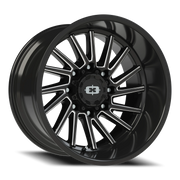 Vision 306 20x12 -51 8x170mm 125.2mm Gloss Black Milled Spokes