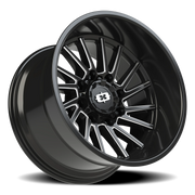Vision 306 20x12 -51 8x180mm 124.2mm Gloss Black Milled Spokes