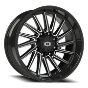 Vision 306 22x10 -19 8x180mm 124.2mm Gloss Black Milled Spokes