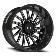 Vision 306 22x12 -51 8x170mm 125.2mm Gloss Black Milled Spokes