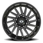 Vision 306 22x12 -51 8x165.1mm 125.2mm Gloss Black Milled Spokes