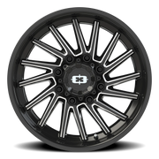Vision 306 20x9 +12 8x165.1mm 125.2mm Gloss Black Milled Spokes