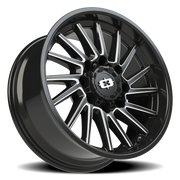 Vision 306 20x9 +12 8x180mm 124.2mm Gloss Black Milled Spokes