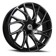 Luxxx Alloys 32 22x9 +33 5x112mm 73.1mm Gloss Black Milled